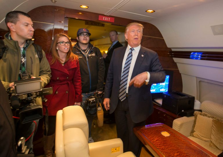 Donald Trump has previously said climate change was 