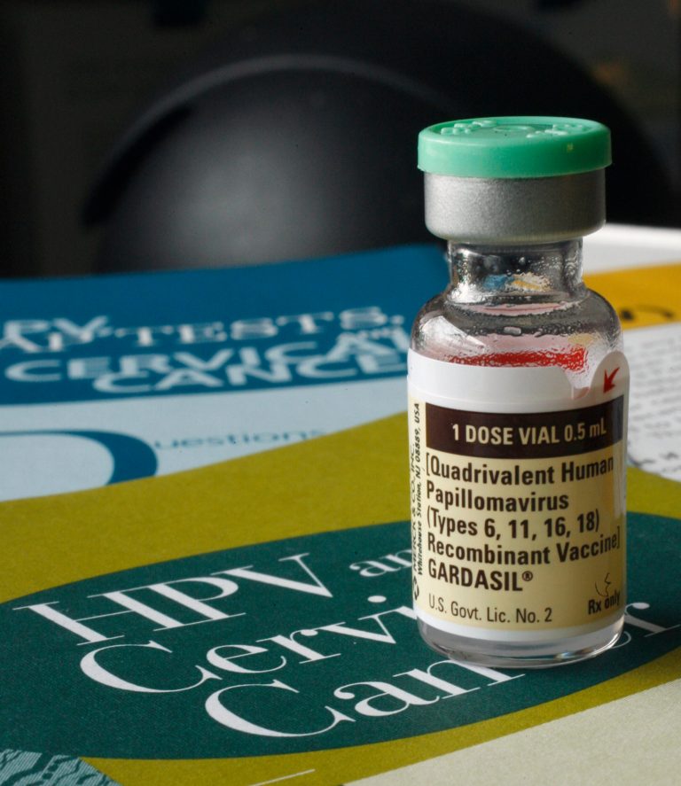 FILE - In this Friday, Feb. 2, 2007 file photo, one dose of the vaccine Gardasil, developed by Merck & Co., is displayed in Austin, Texas. On Thursday, May 9, 2013, the GAVI Alliance, a public-private partnership that's worked with drugmakers to deliver affordable vaccines to poor countries to treat childhood illnesses, announced a program that will team multinational drugmakers Merck & Co. and GlaxoSmithKline with top global health groups to protect millions of girls in the world's poorest countries from deadly cervical cancer. Merck & Co. and GlaxoSmithKline PLC initially will provide 2.4 million doses of their vaccines against cancer-causing human papilloma virus, for a fraction of the cost commanded in Western countries. Merck will supply its Gardasil for $4.50 per dose, and Glaxo its Cervarix for $4.60 per dose. In the U.S., the shots cost well over $100 apiece, and a three-dose series over six months is required.(AP Photo/Harry Cabluck, File)