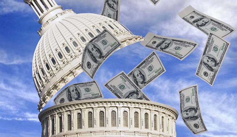 Net interest on the national debt, which must be paid to keep the federal government from defaulting, is estimated to be $316 billion. (iStock)