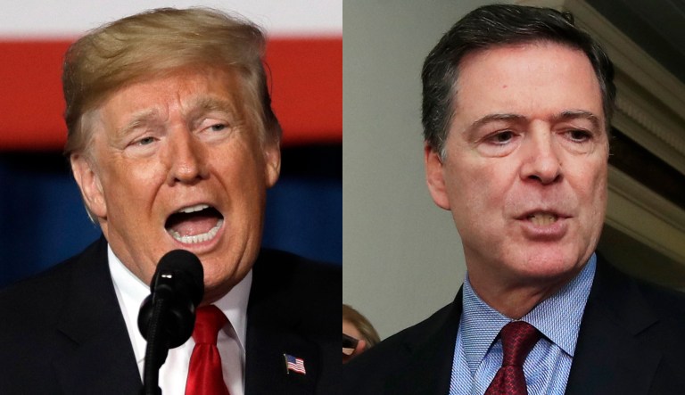 Donald Trump and James Comey