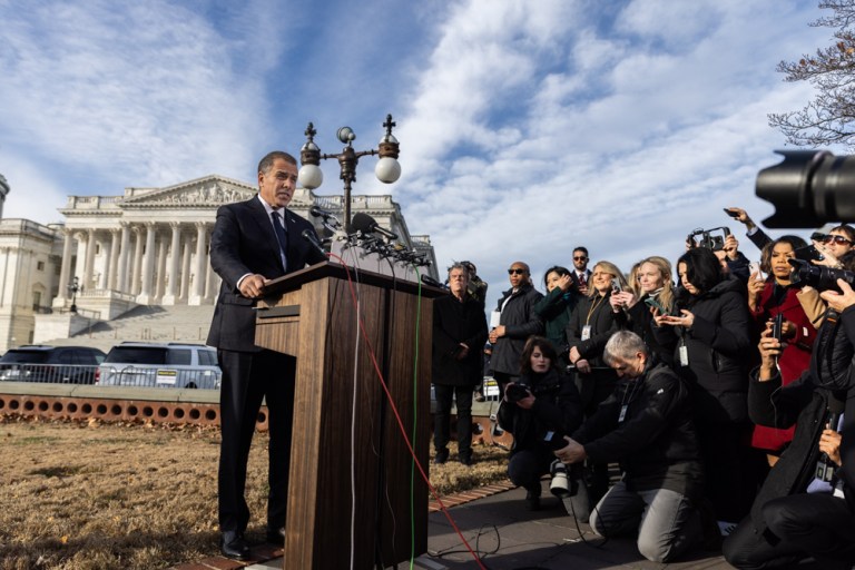Hunter Biden at the Capitol on Dec. 13, 2023.