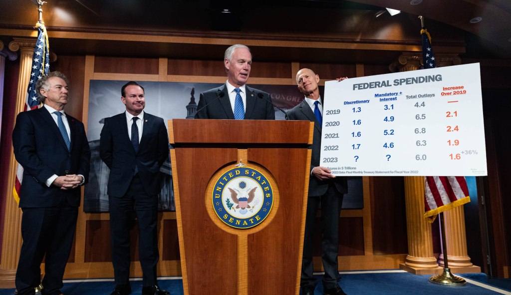 Conservative senators mull shutdown fight over one-week spending bill