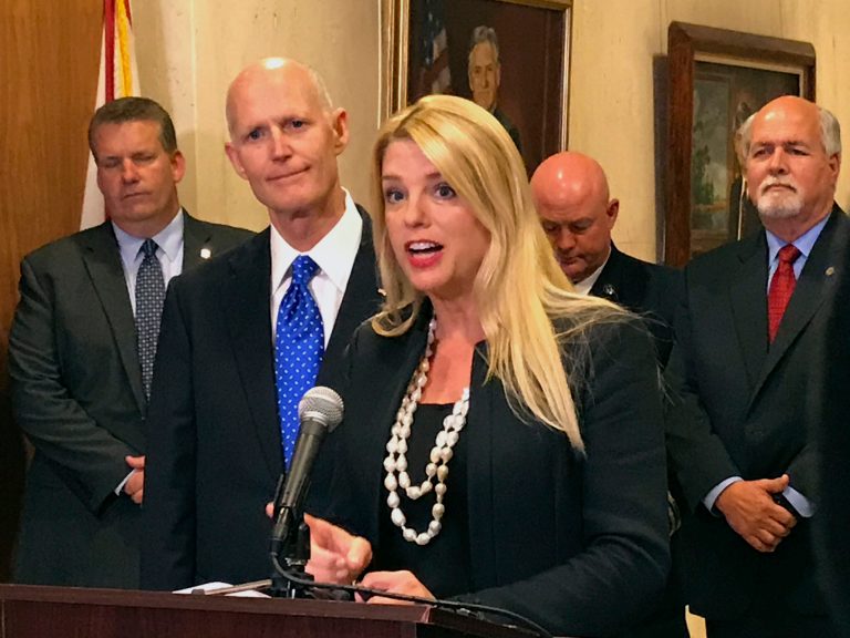 Florida Attorney General Pam Bondi condemned companies that plan to gouge prices ahead of Hurricane Irma, vowing to prosecute and publicly shame them. (AP Photo/Joe Reedy)