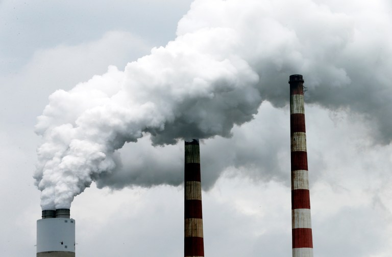 The EPA was under a court-enforced deadline Friday to issue a cost study for previously enacted power plant rules cutting mercury and toxic air pollutants. (AP Photo/Steve Helber)