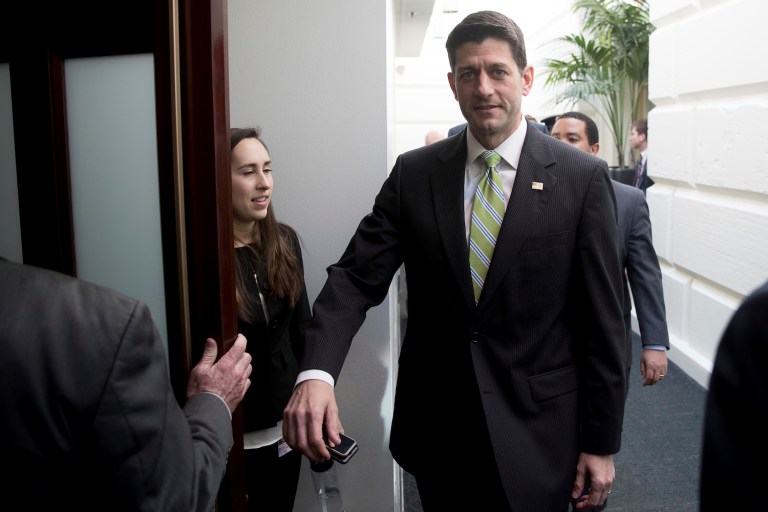 —œWe’re not going to just all of a sudden abandon healthcare and move on to the rest,—? Ryan said. (AP Photo/Andrew Harnik)