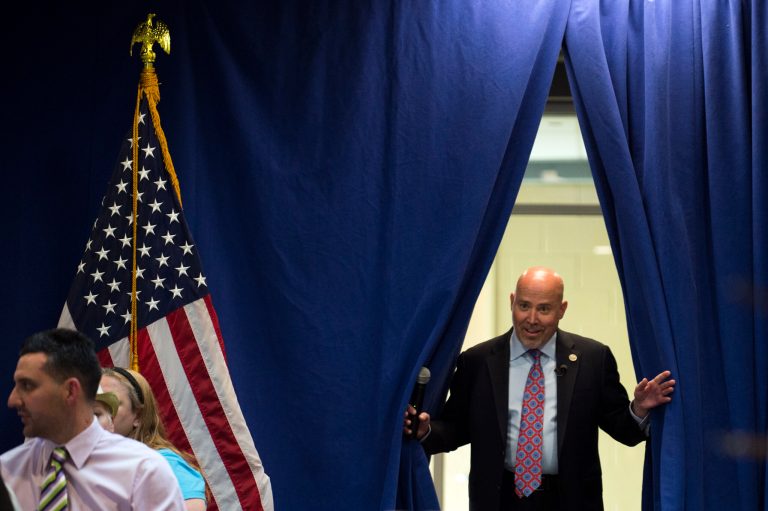 MacArthur was a key player in pushing the American Health Care Act through the House, negotiating changes that rescued the bill from failure. (Joe Lamberti/Camden Courier-Post via AP)