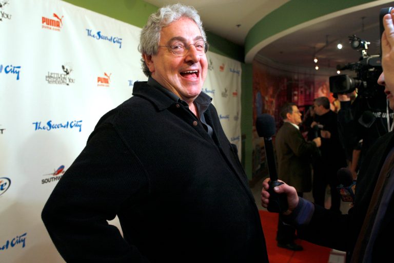 FILE - In this Dec. 12, 2009 file photo, actor and director Harold Ramis laughs as he walks the red carpet to celebrate The Second City's 50th anniversary in Chicago. An attorney for Ramis said the actor died Monday morning, Feb. 24, 2014, from complications of autoimmune inflammatory disease. He was 69. Ramis is best known for his roles in the comedies 