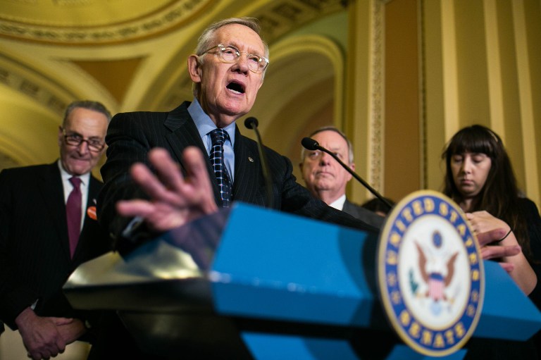 Senate Minority Leader Harry Reid's focus on Sen. Chuck Grassley partly reflects an attempt to pick off what has been regarded as a safe Republican seat. (Graeme Jennings/Washington Examiner)