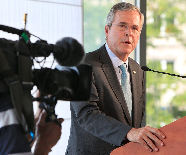 Jeb Bush on Tuesday set out to tour three countries in Europe - Germany, Poland and Estonia - to burnish his foreign policy credentials. (AP Photo)Â 