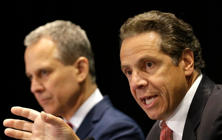 Schneiderman and Cuomo, both Democrats, said more than 40,000 New Yorkers are protected under DACA. (AP Photo/Seth Wenig)