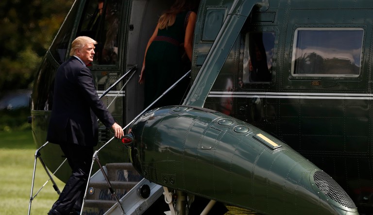 His first, held in June at the White House, featured statements of praise from each Cabinet official in a rapid-fire succession that sparked mockery on social media. (AP Photo/Carolyn Kaster)