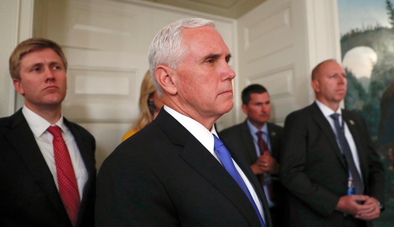 Pence noted how the Obama administration spent over $1 billion in humanitarian aid to the Middle East, but sent the funding to various U.N. programs. (AP Photo/Carolyn Kaster)