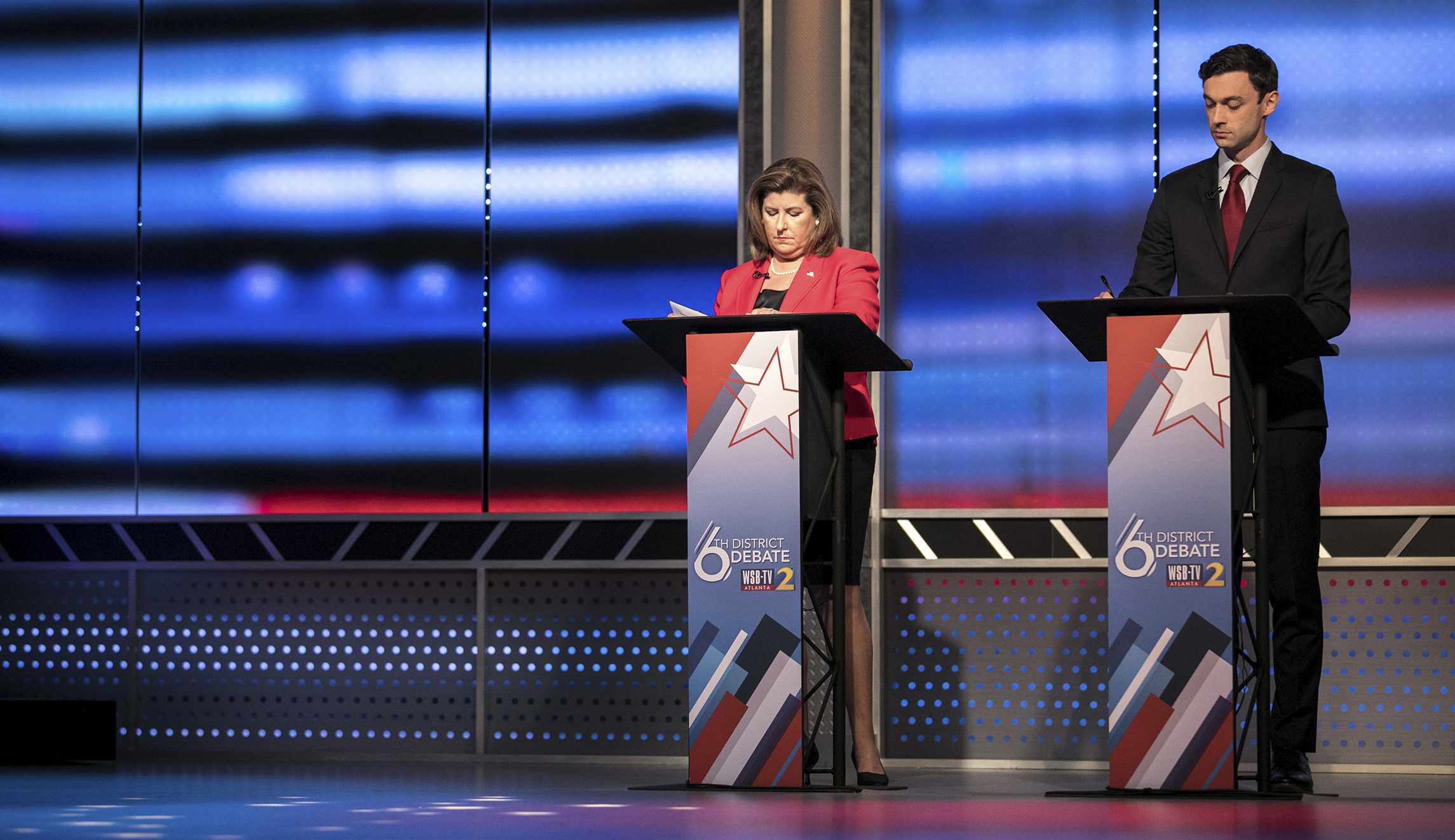 Karen Handel blasts Jon Ossoff as Pelosi clone while Trump rarely comes up