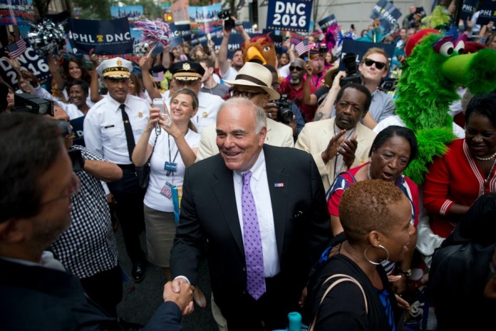 "For every vote we lose in western Pennsylvania, we will gain votes from Republicans in the suburbs of Philadelphia, Harrisburg and Pittsburgh," Ed Rendell said. (AP Photo)
