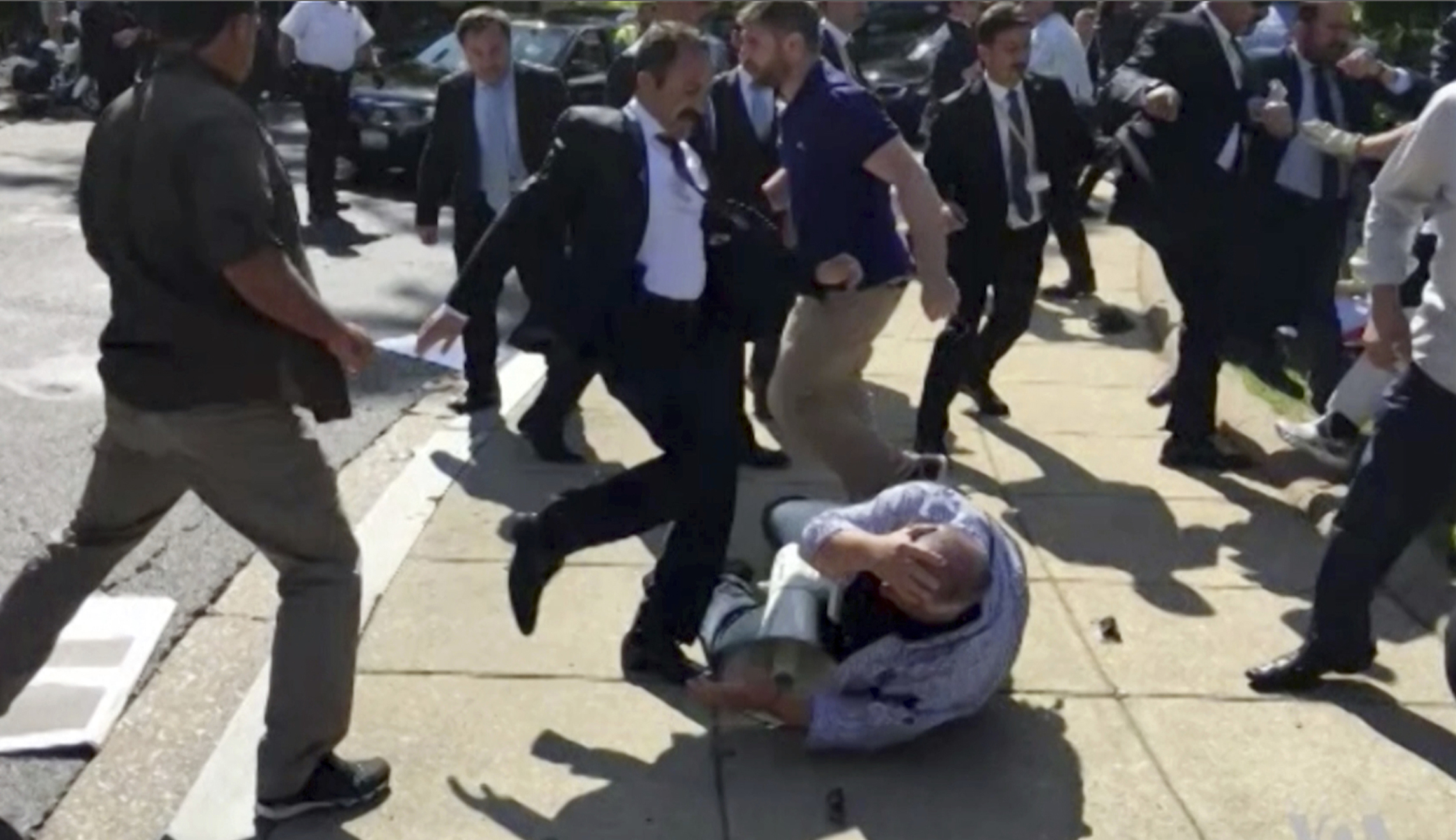 19, including Turkish security, indicted for attacking protesters in DC
