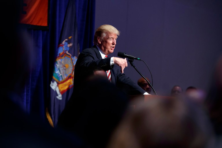 Trump has misdiagnosed the situation, being guilty of the post hoc ergo propter hoc fallacy. (AP Photo/Evan Vucci)