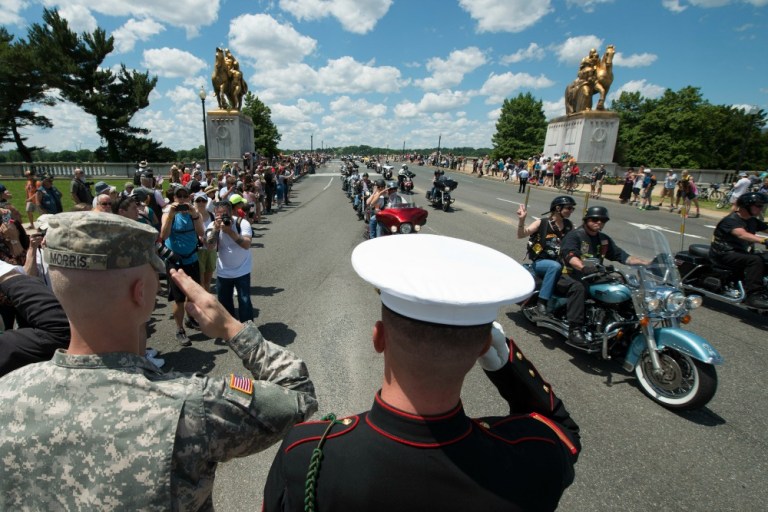 The annual event attracted more than a million bikes and spectators last May, and could potentially draw even bigger crowds this year considering Donald Trump's decision to attend. (AP Photo)