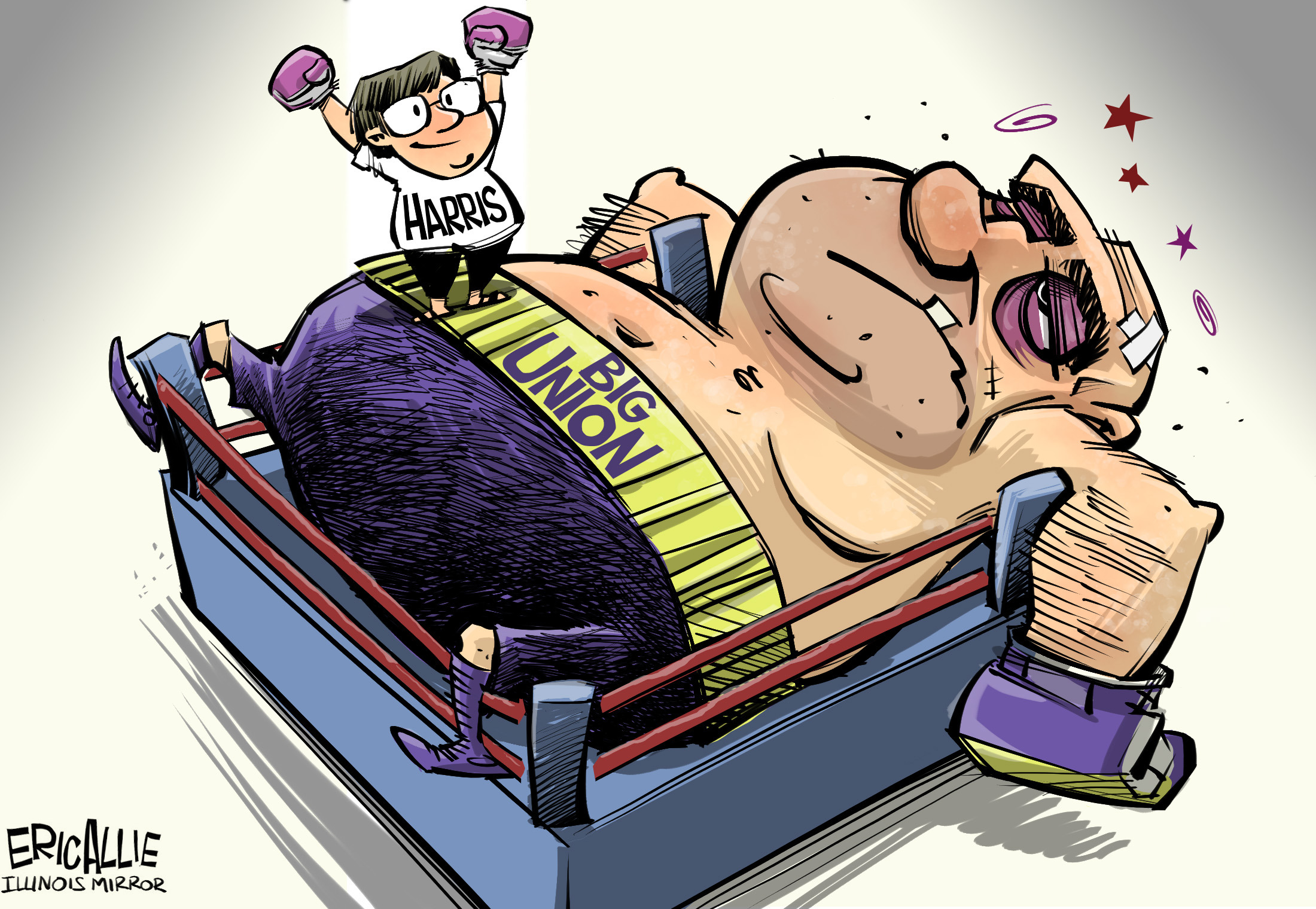 Editorial Cartoon: Knockout blow