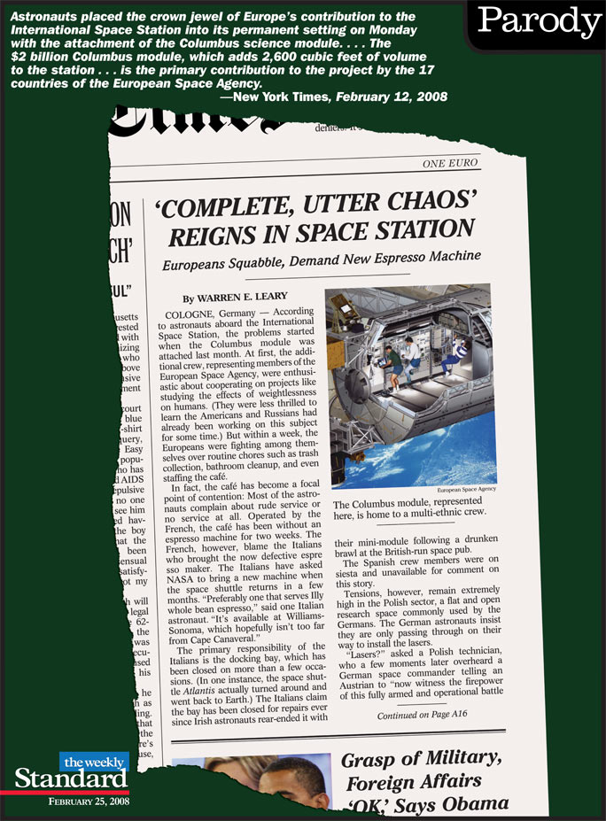 Europeans in space