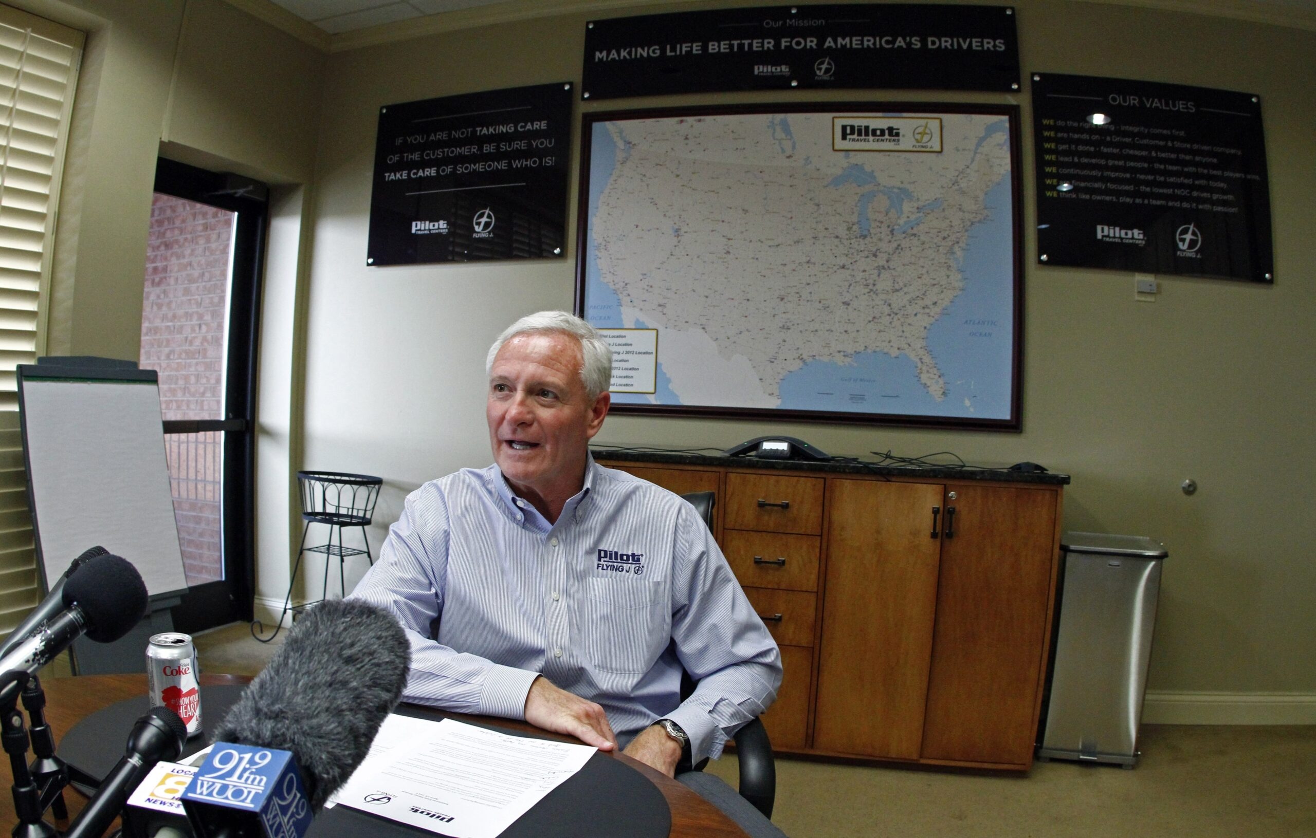 Informant: Haslam set aggressive Pilot sales tone
