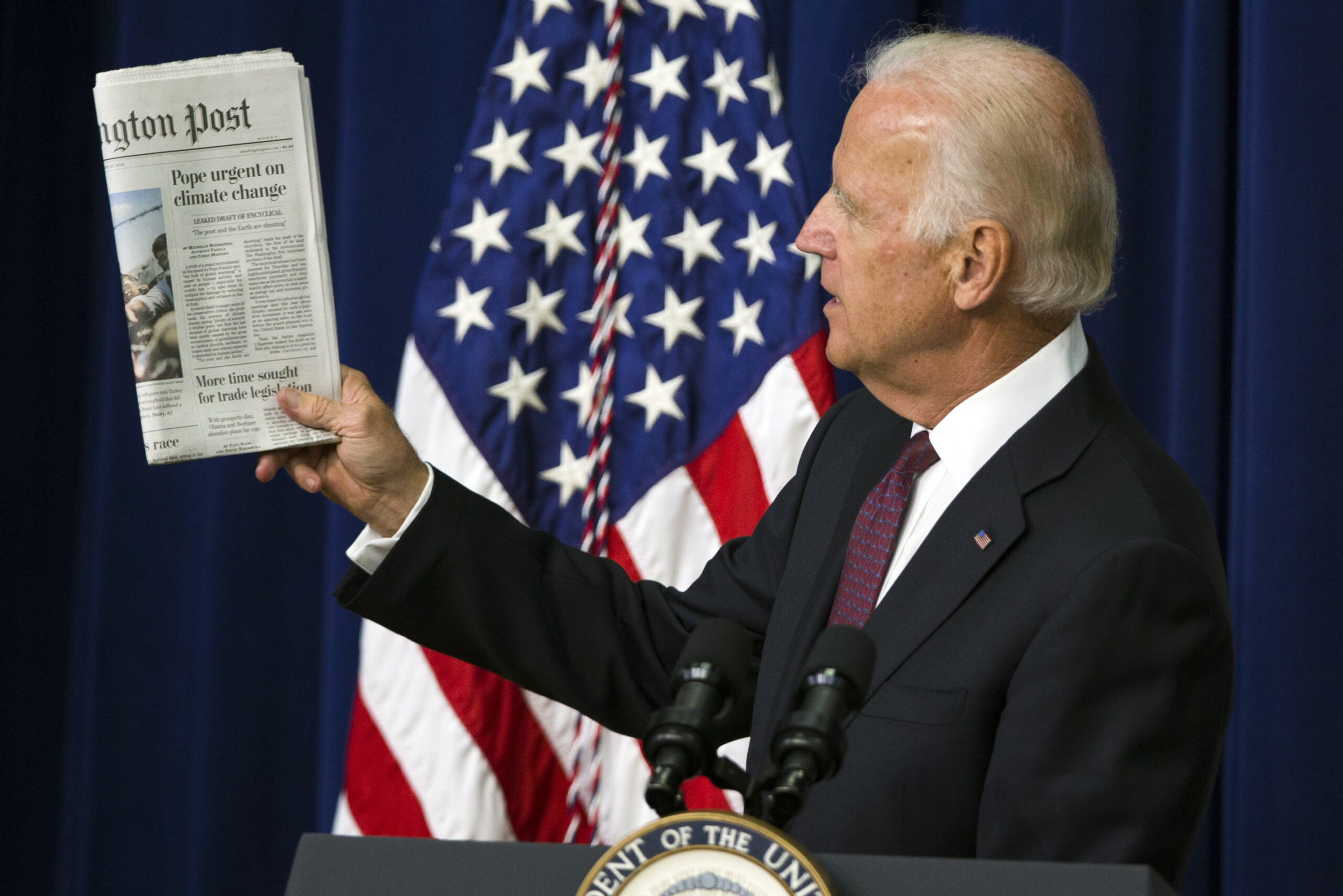 Biden makes pope faux pas in climate speech