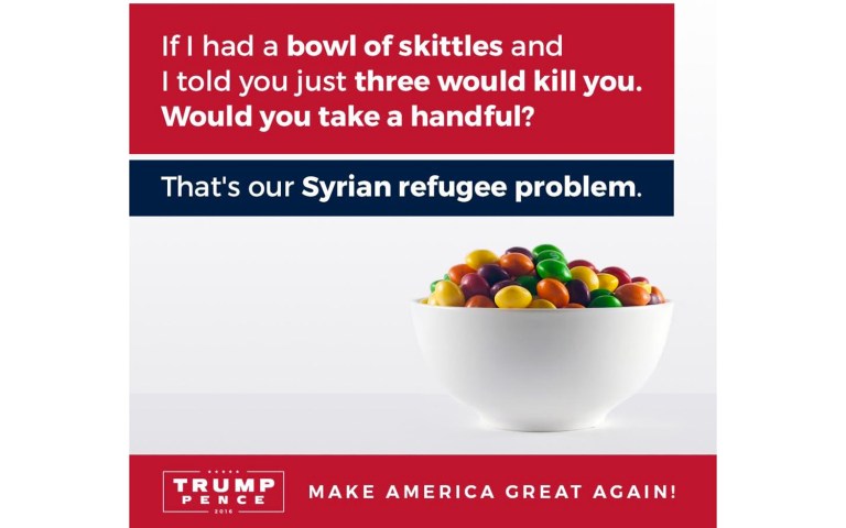 Donald Trump Jr. tweeted an image that said: 