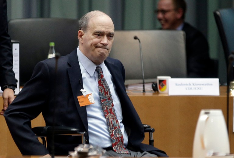 Former National Security Agency employee William Binney said it's possible that someone in the U.S. intelligence community leaked Hillary Clinton's emails to the public. (AP Photo/Michael Sohn)