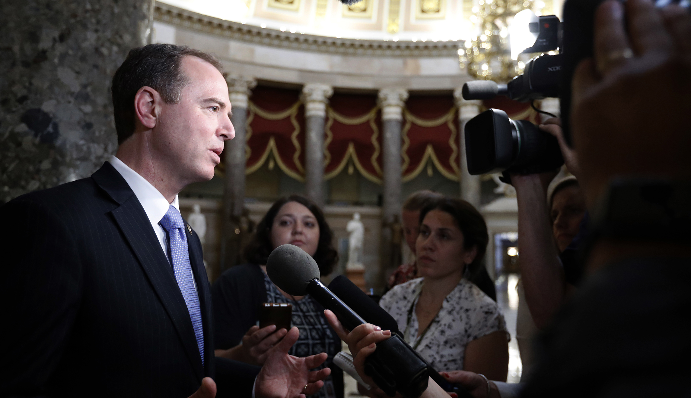 House intelligence panel demands alleged tape of Trump conversation