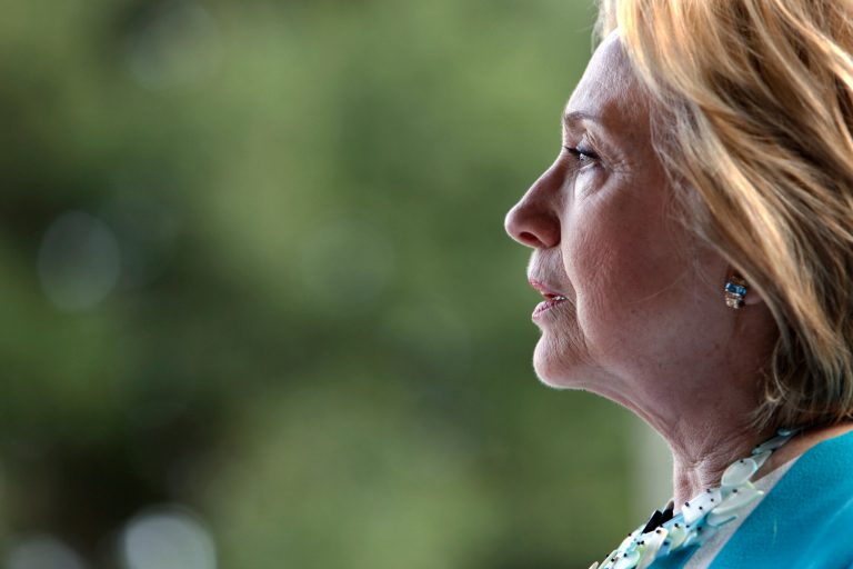 Democratic presidential candidate Hillary Clinton said aid worker Anita Datar was 