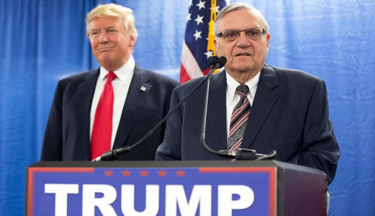 Trump told Fox News last week that he was considering a pardon for Arpaio, whom he considers 