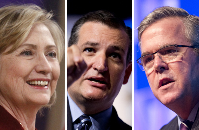 Ted Cruz says Republicans will lose to Democratic front-runner Hillary Clinton in 2016 if they run a moderate such as Jeb Bush. (AP Photos)