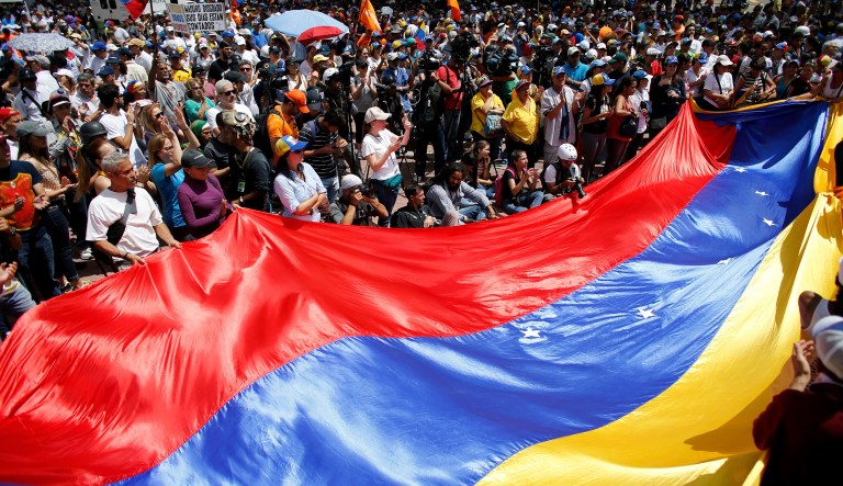 While the country's socialist leaders continue to enrich themselves. (AP Photo/Ariana Cubillos)