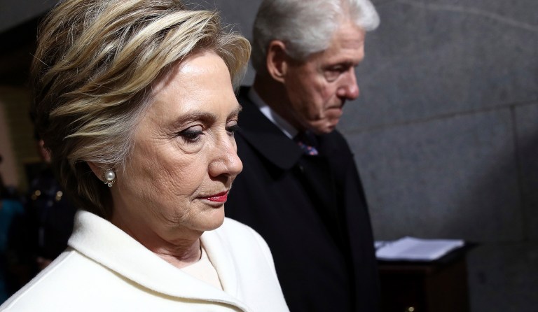Clinton also said she debated whether she should attend the inauguration at all. (Win McNamee/Pool Photo via AP)