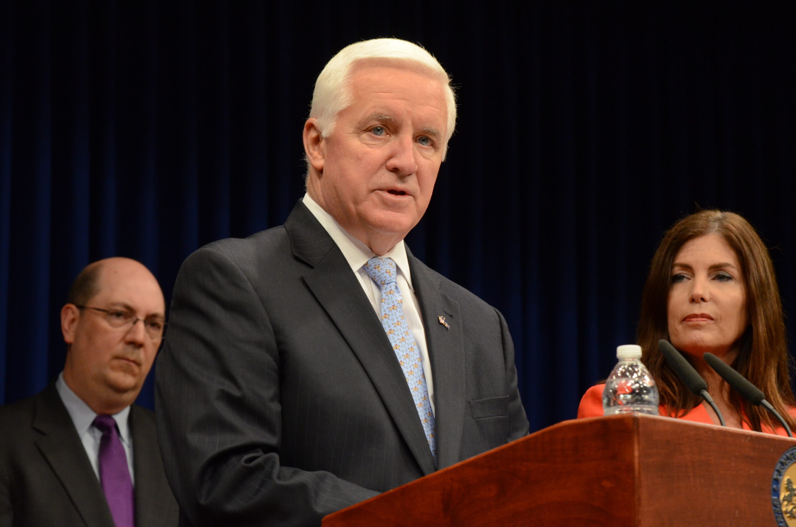 Tom Corbett seeks to change view of education record