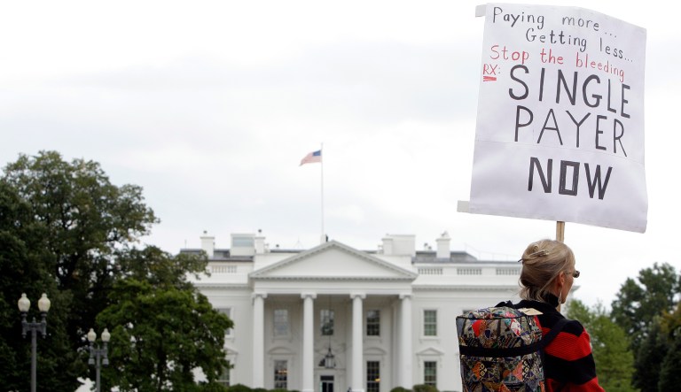 Liberals don't have to just convince Democratic leadership to get behind single-payer, they have to convince the least liberal Democratic Senators. (AP Photo/Haraz N. Ghanbari)