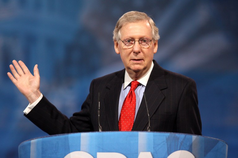 ‘The worst of Joe Biden will be over’: McConnell pitches voters on GOP Senate