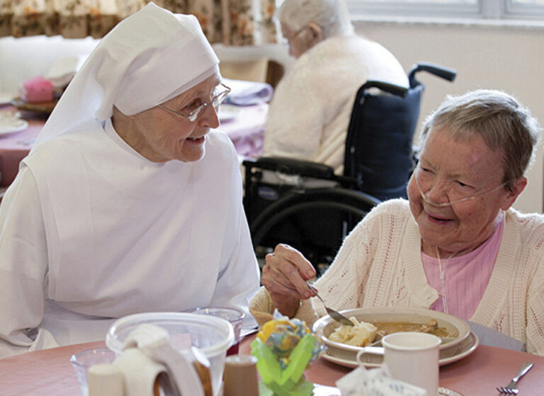 The Little Sisters of the Poor is a Catholic charity providing care to the poorest elderly in a hospice-like setting. Because the Little Sisters are not part of any church, they are not eligible for a religious exemption to Obamacare's contraceptive mandate. (Photo courtesy of The Becket Fund)ÃÂ 