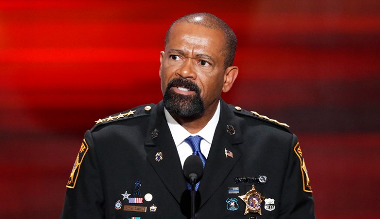 David Clarke, Sheriff of Milwaukee County, Wis., could soon land himself a position in the Department of Homeland Security. (AP Photo/J. Scott Applewhite)