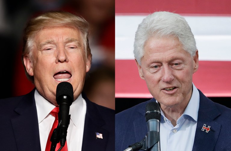 President-elect Trump took a shot at former President Bill Clinton following the 42nd president's comments in a paper that Trump 