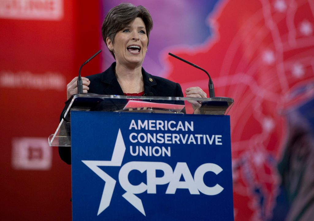 Joni Ernst not offended by ex-Walker aide’s Iowa tweets