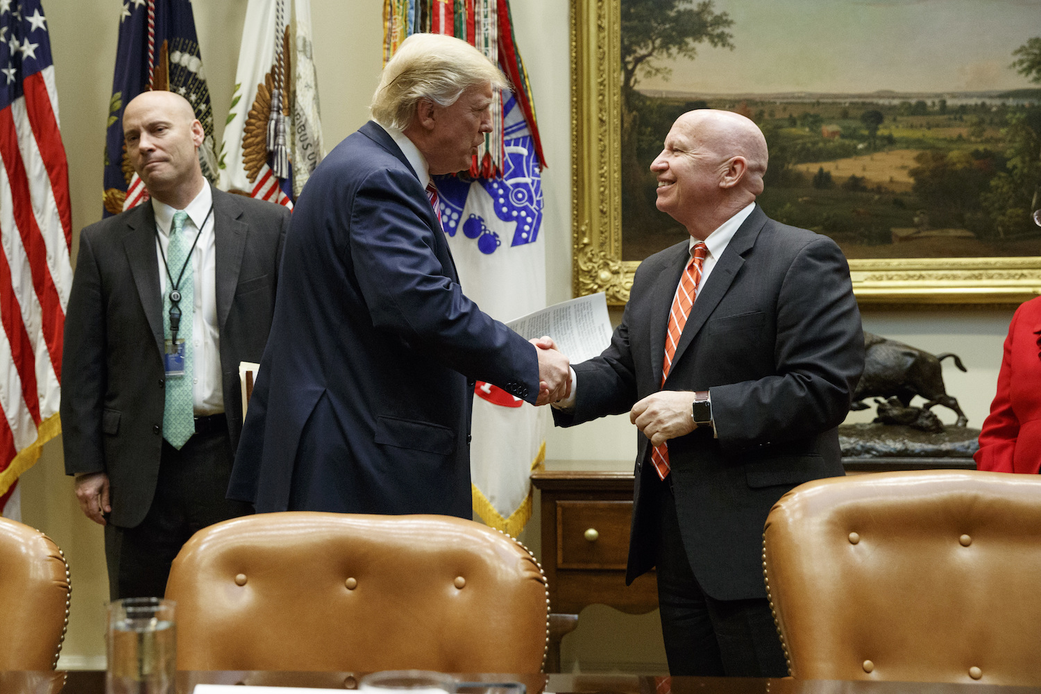 Republican lawmakers project party unity after meeting with Trump