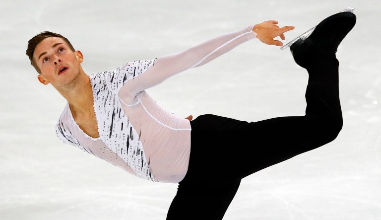 Mike Pence's staff asked the U.S. Olympic Committee last month to arrange a discussion between the vice president and Adam Rippon after the vice president read the remarks the U.S. Olympic athlete made about him. (AP Photo/Francois Mori)