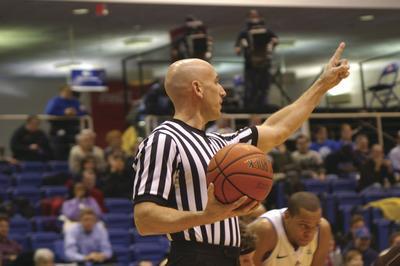Kevin Dunleavy/The Washington ExaminerAfter games, officials such as Garrick Shannon are graded on their refereeing performance. Shannon officiates NCAA Division I games as well as 40 to 50 National Basketball Development League games each year.