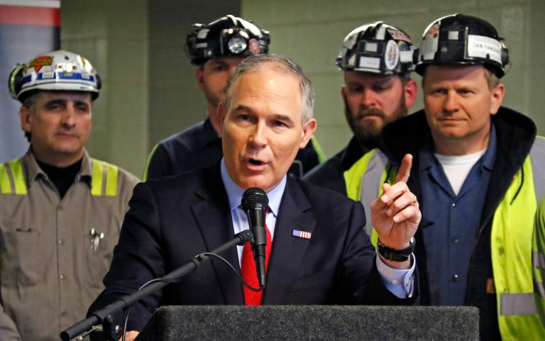 Whitehouse said that Pruitt 
