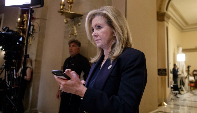Rep. Marsha Blackburn, R-Tenn., chairman of the Communications and Technology Subcommittee, introduced the Open Internet Preservation Act last week, just days after the Federal Communications Commission voted to repeal net neutrality. (AP Photo/J. Scott Applewhite)