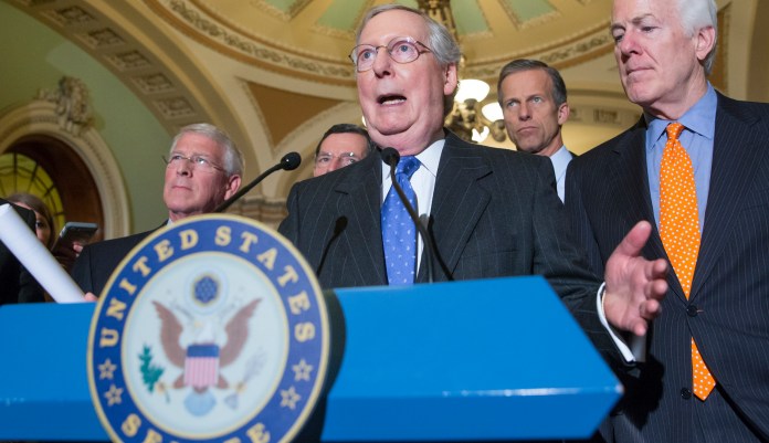 "I don't think the president's said anything to me on the subject that I consider inappropriate, so I have no criticism of the conversations that we may have had about this or other issues," he said. "He hasn't said anything to me that I've thought was inappropriate. And the investigation's going forward in the Senate on a bipartisan basis." (AP Photo/J. Scott Applewhite)