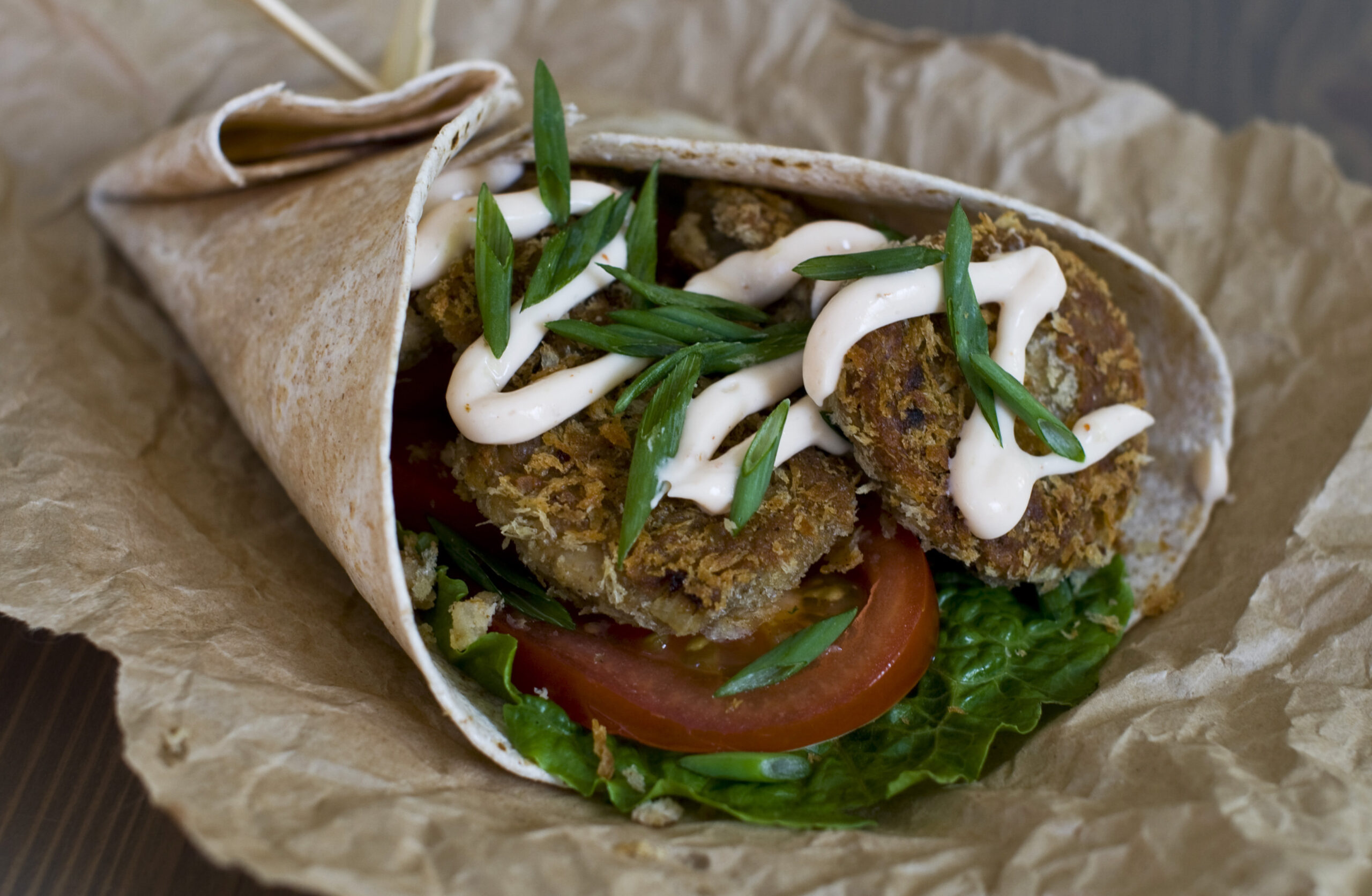 A black-eyed pea take on the traditional falafel