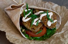 A black-eyed pea take on the traditional falafel