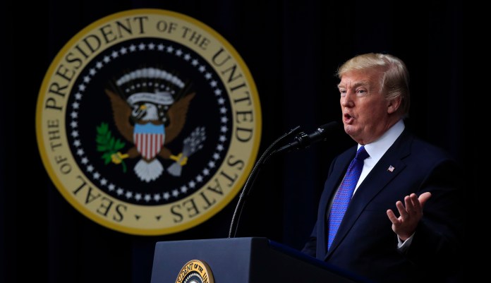 As the 2018 midterm elections loom over the horizon, President Trump has made the decision to align himself with the GOP establishment. (AP Photo/Manuel Balce Ceneta)