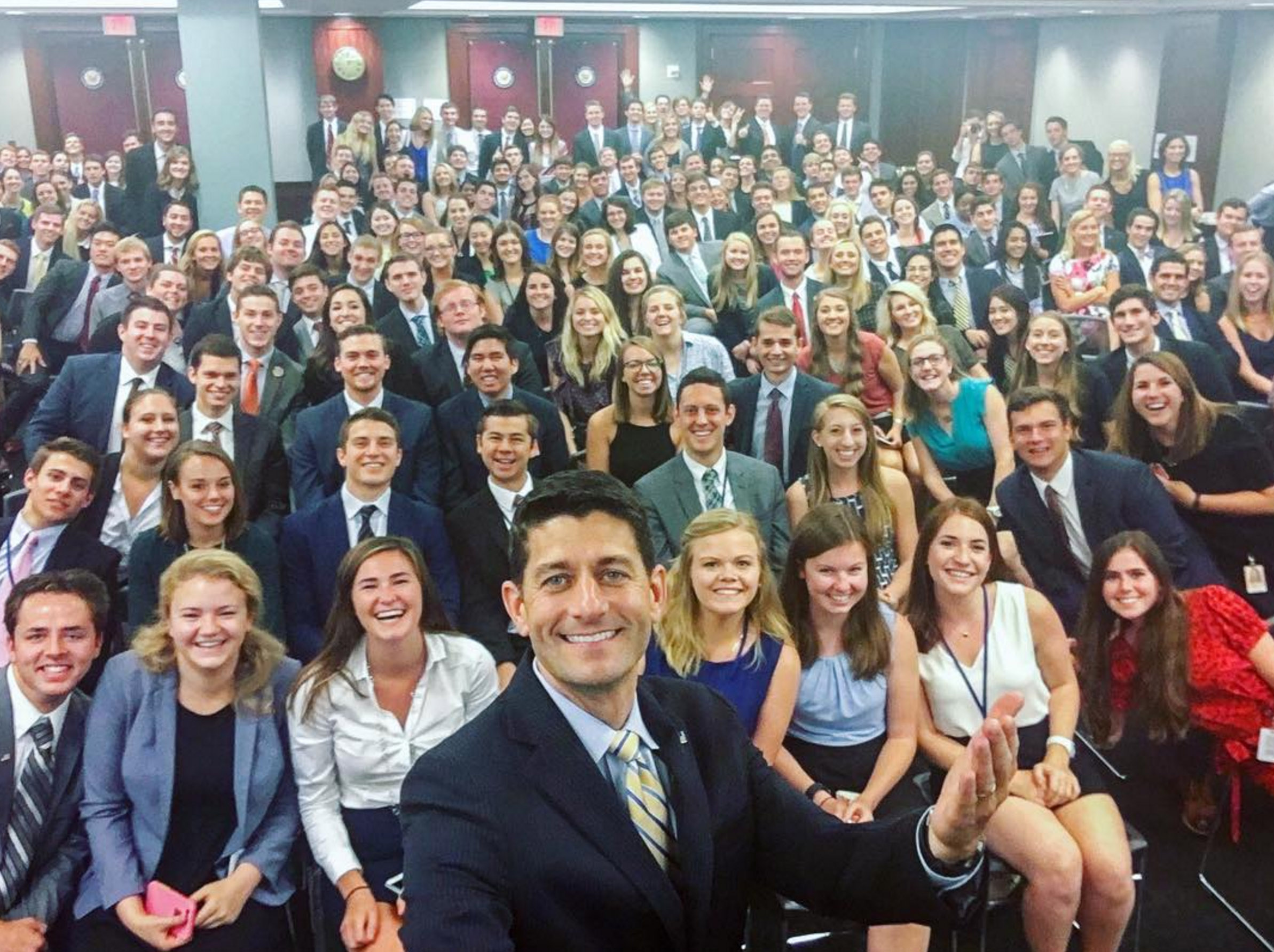 Ryan selfie criticized for lack of diversity